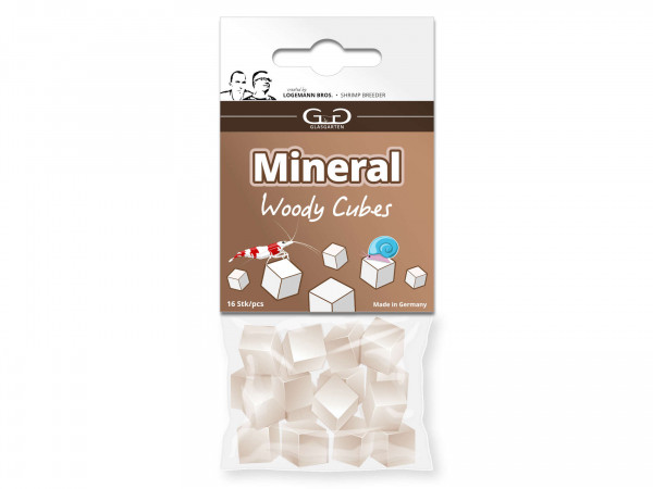 GlasGarten Mineral Woody Cubes - 16 Stück