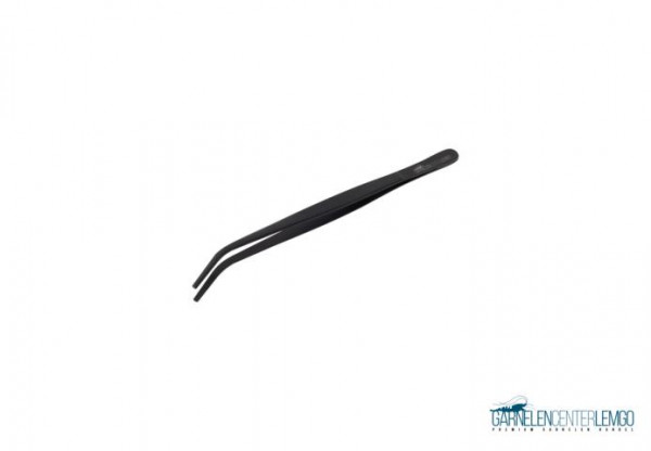 Pflanzenpinzette, gebogen, Black Edition - Aquascaping Tool - 20cm