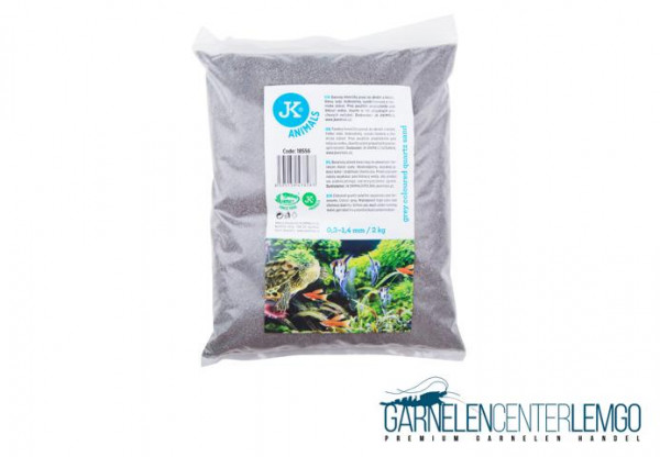 Aquarium Kies Grau /Aquarien Sand Grau 2 KG